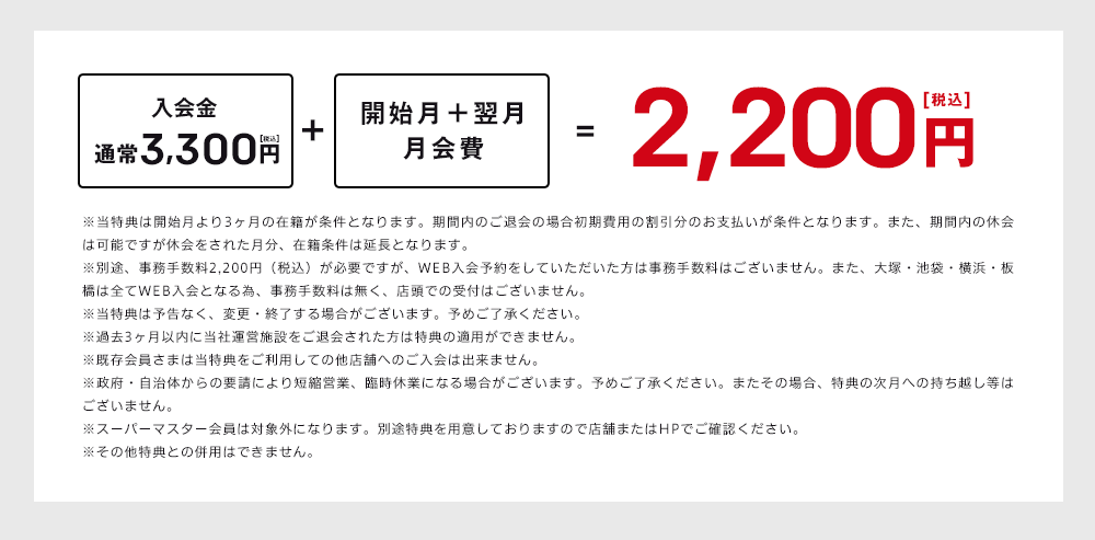 2021夏の入会キャンペーン内容