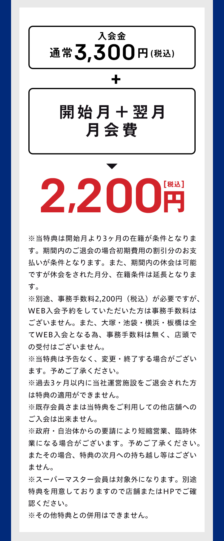 2021夏の入会キャンペーン内容